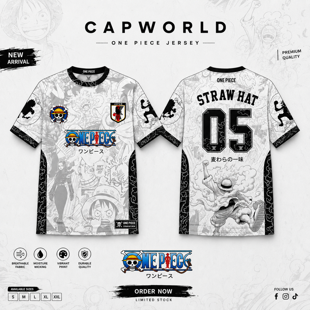 One Piece Straw Hat Jersey