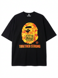 PUBG X BAPE T Shirt Drop Shoulder